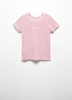 T-Shirt Rayures Logo