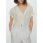 Chemise Semi-Transparente Rayures