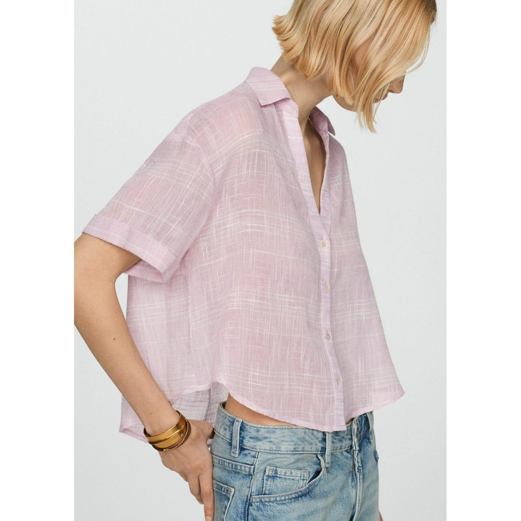 Chemise Semi-Transparente Rayures