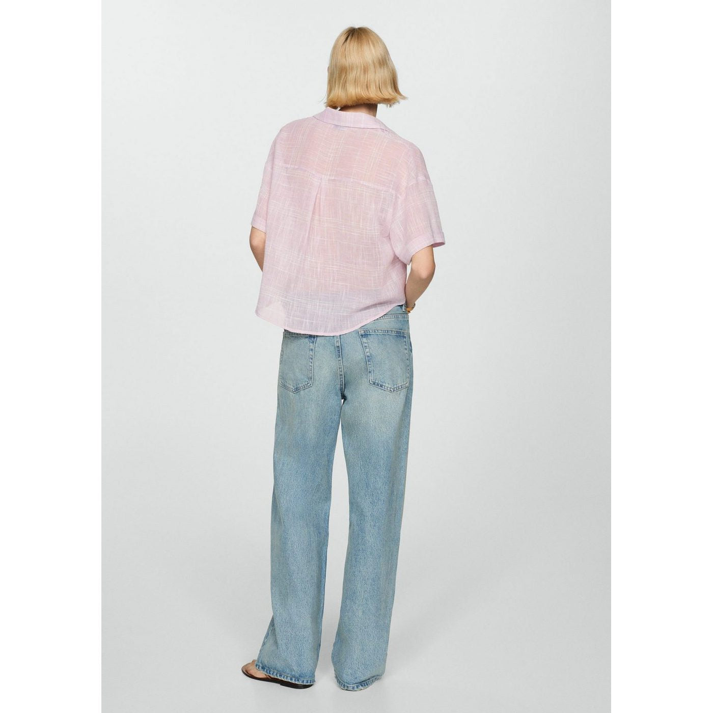 Chemise Semi-Transparente Rayures