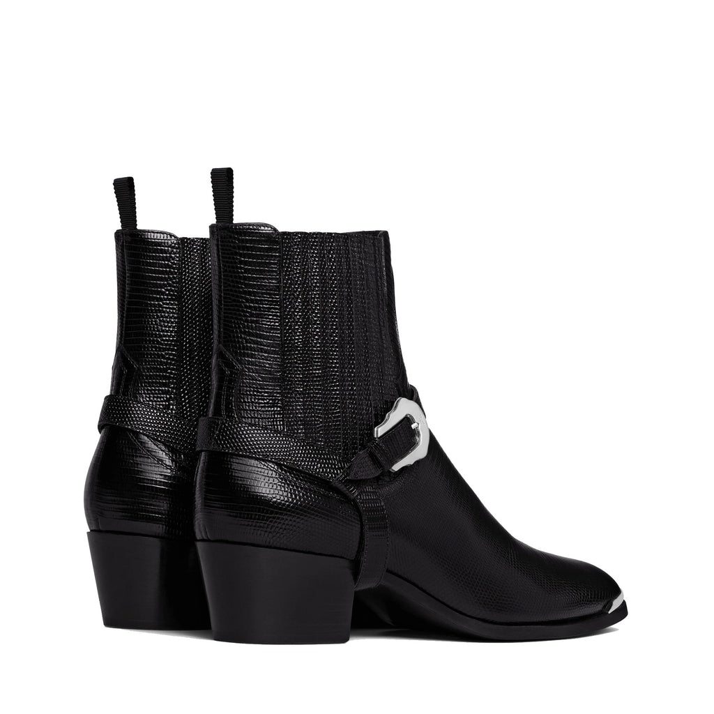 Bottes Celine Western Chelsea Isaac Harness - Black - Homme