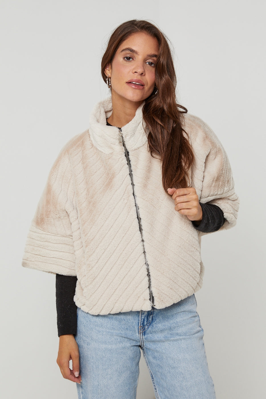 Fausse Fourrure 67158 - Beige