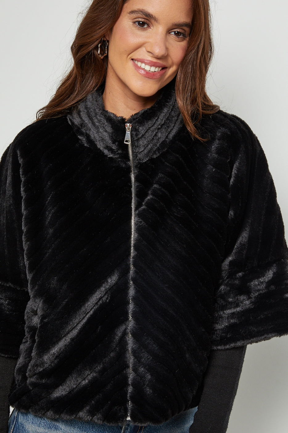 Fausse Fourrure 67158 - Noir