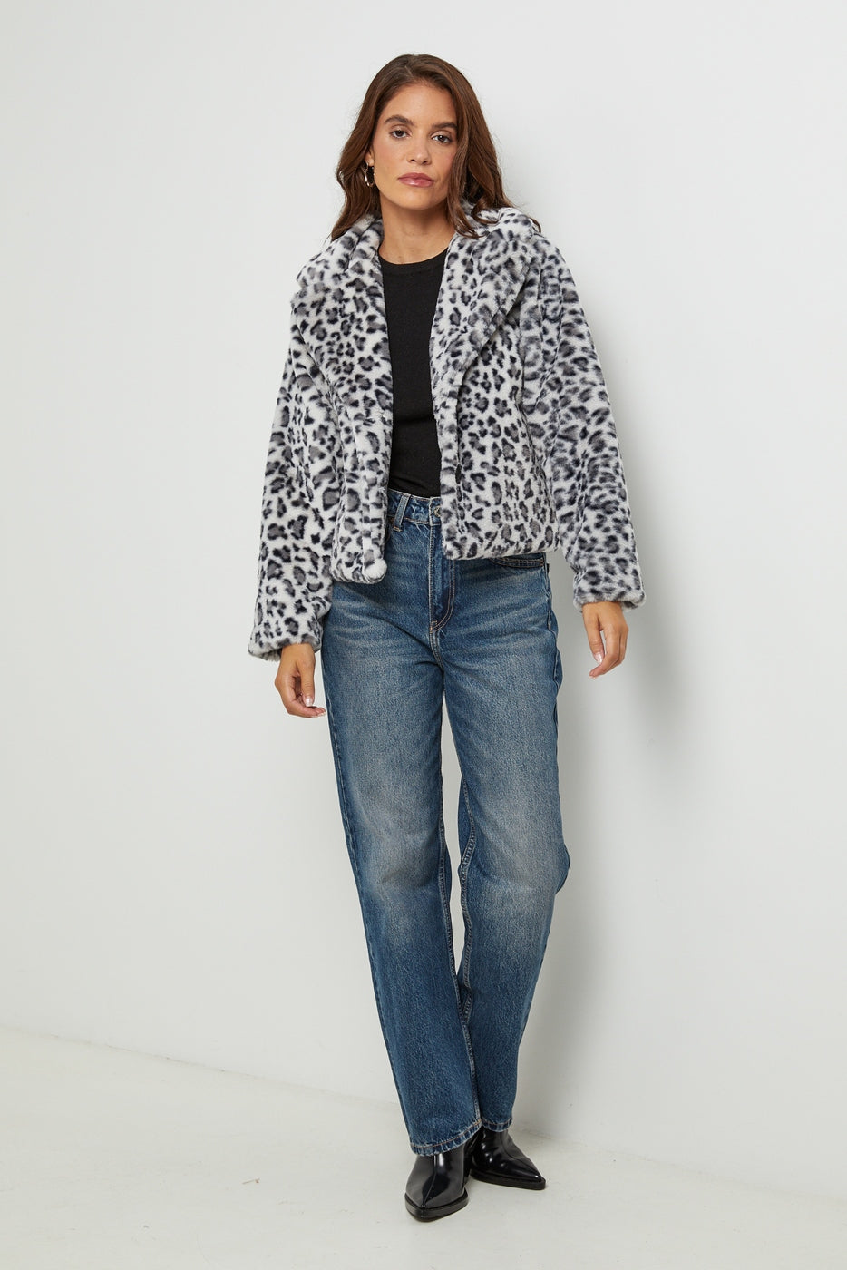 Fausse Fourrure 67180 - Leopard Gris