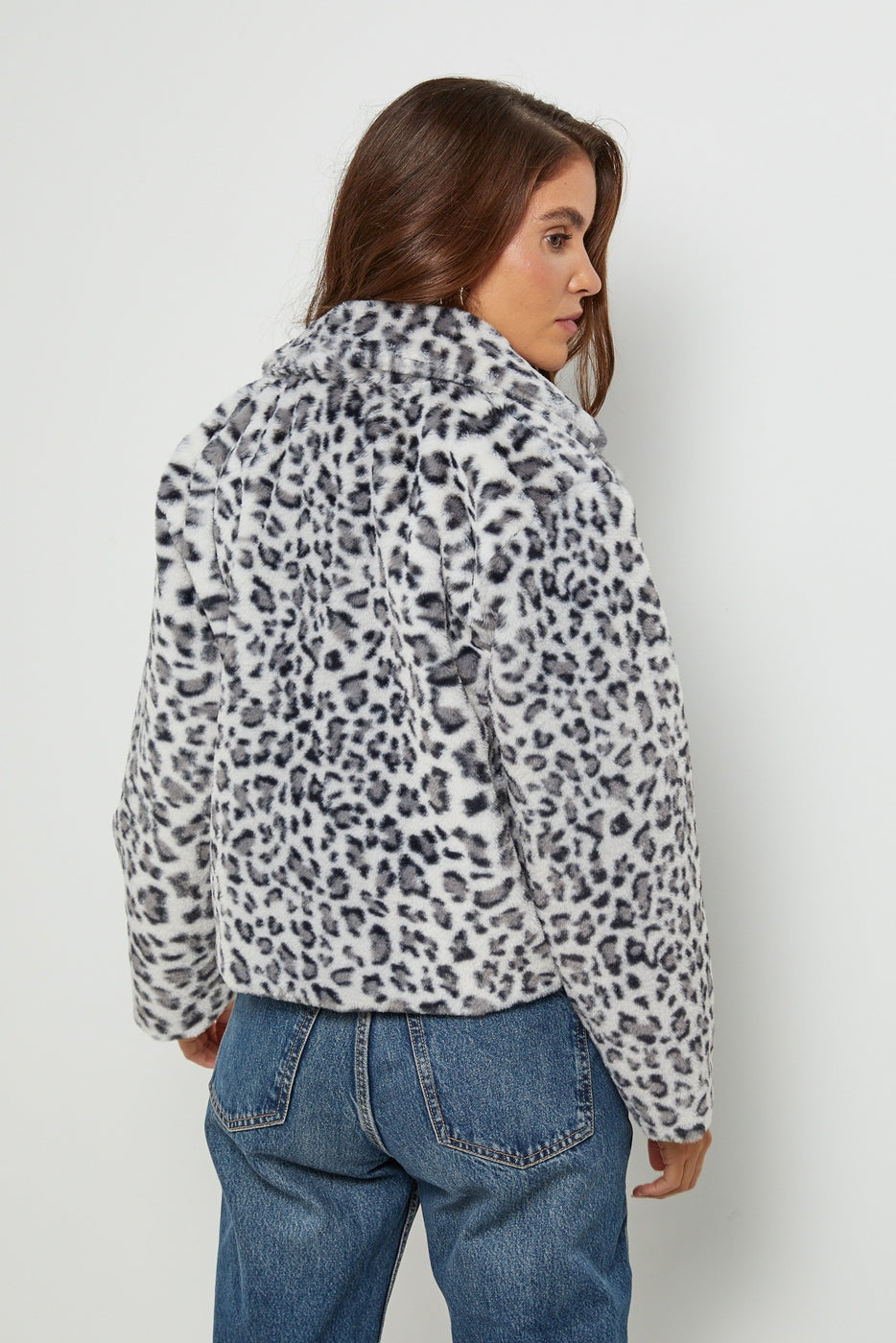 Fausse Fourrure 67180 - Leopard Gris