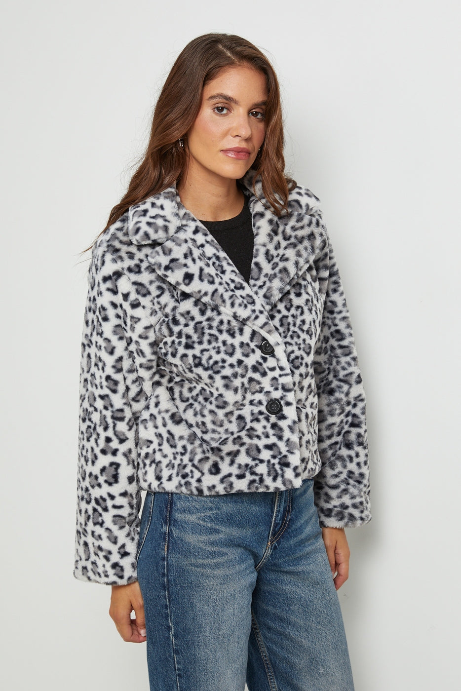 Fausse Fourrure 67180 - Leopard Gris