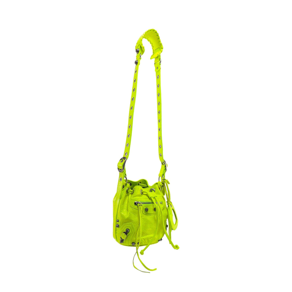 Balenciaga Cagole Bucket Bag - Yellow - Femme