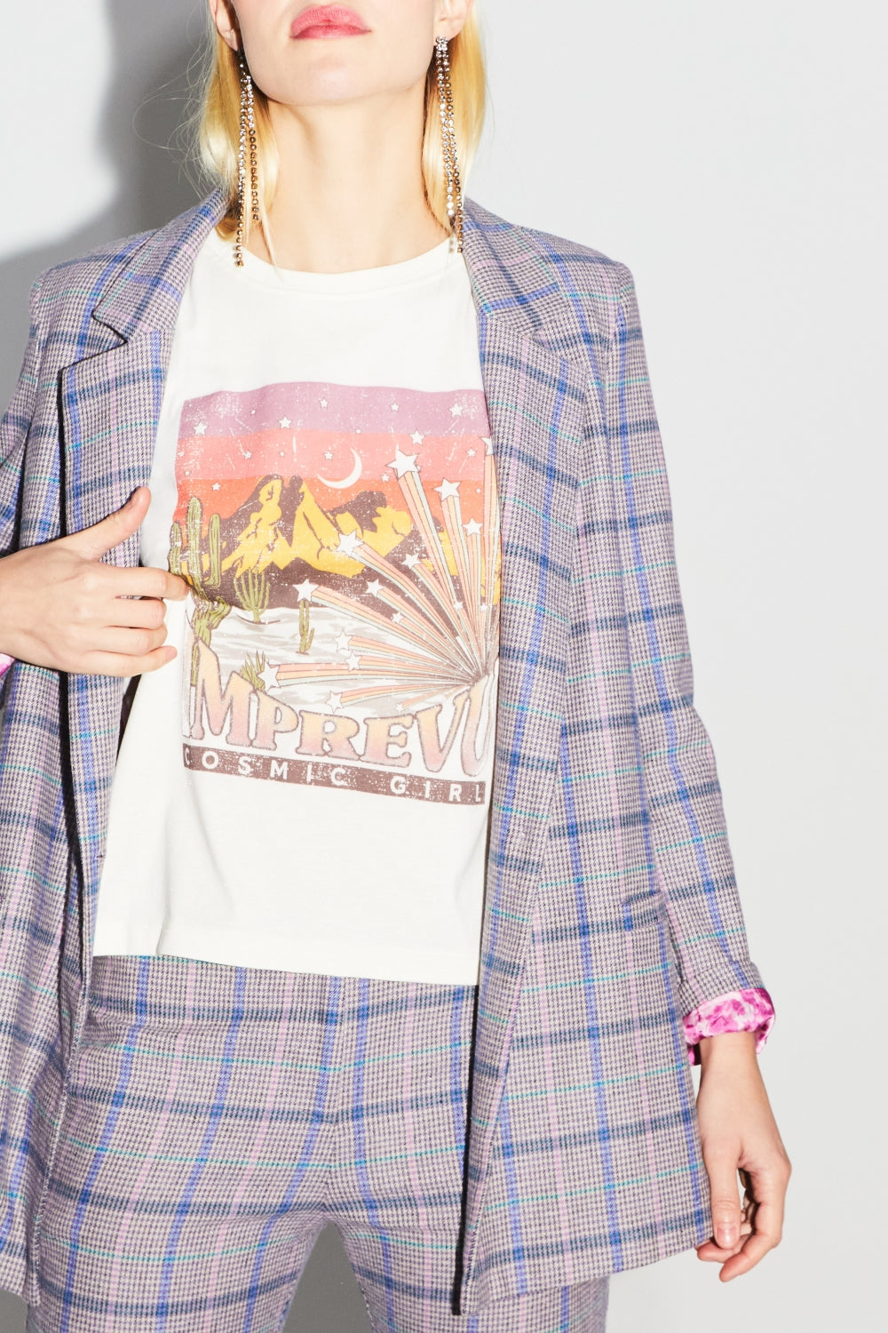 Le Blazer Jimmy Tartan Pink