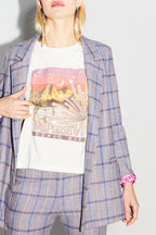 Le Blazer Jimmy Tartan Pink