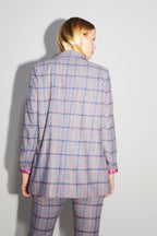 Le Blazer Jimmy Tartan Pink