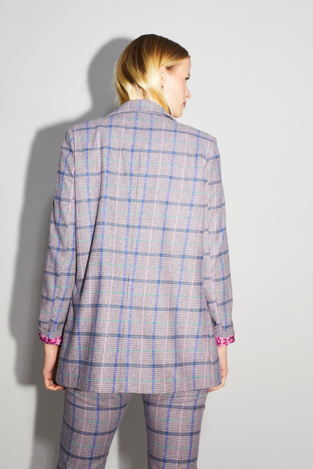 Le Blazer Jimmy Tartan Pink
