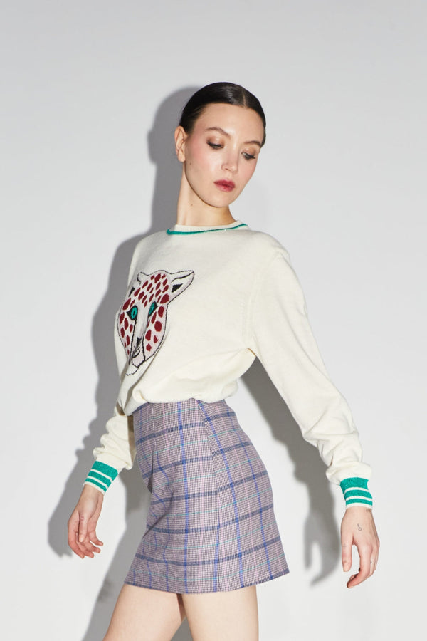 La Mini Jupe Aria Tartan Pink
