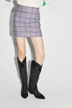 La Mini Jupe Aria Tartan Pink