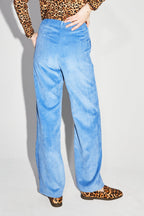 Le Pantalon Yves En Velours Ca´Telé Vintage Bleu