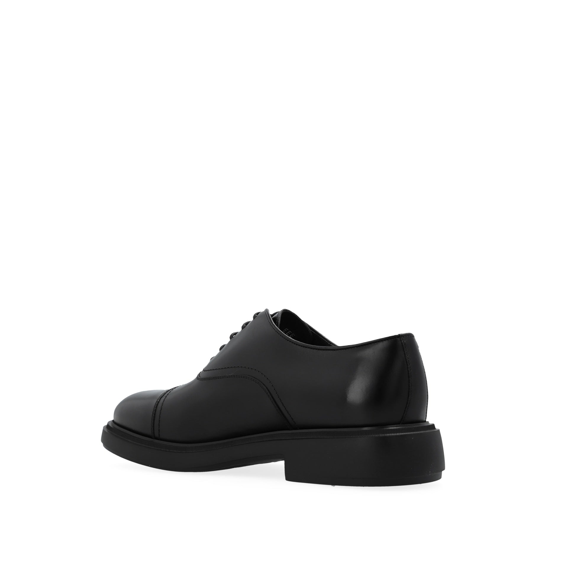 Derbies - Salvatore Ferragamo Leather Oxford - Black