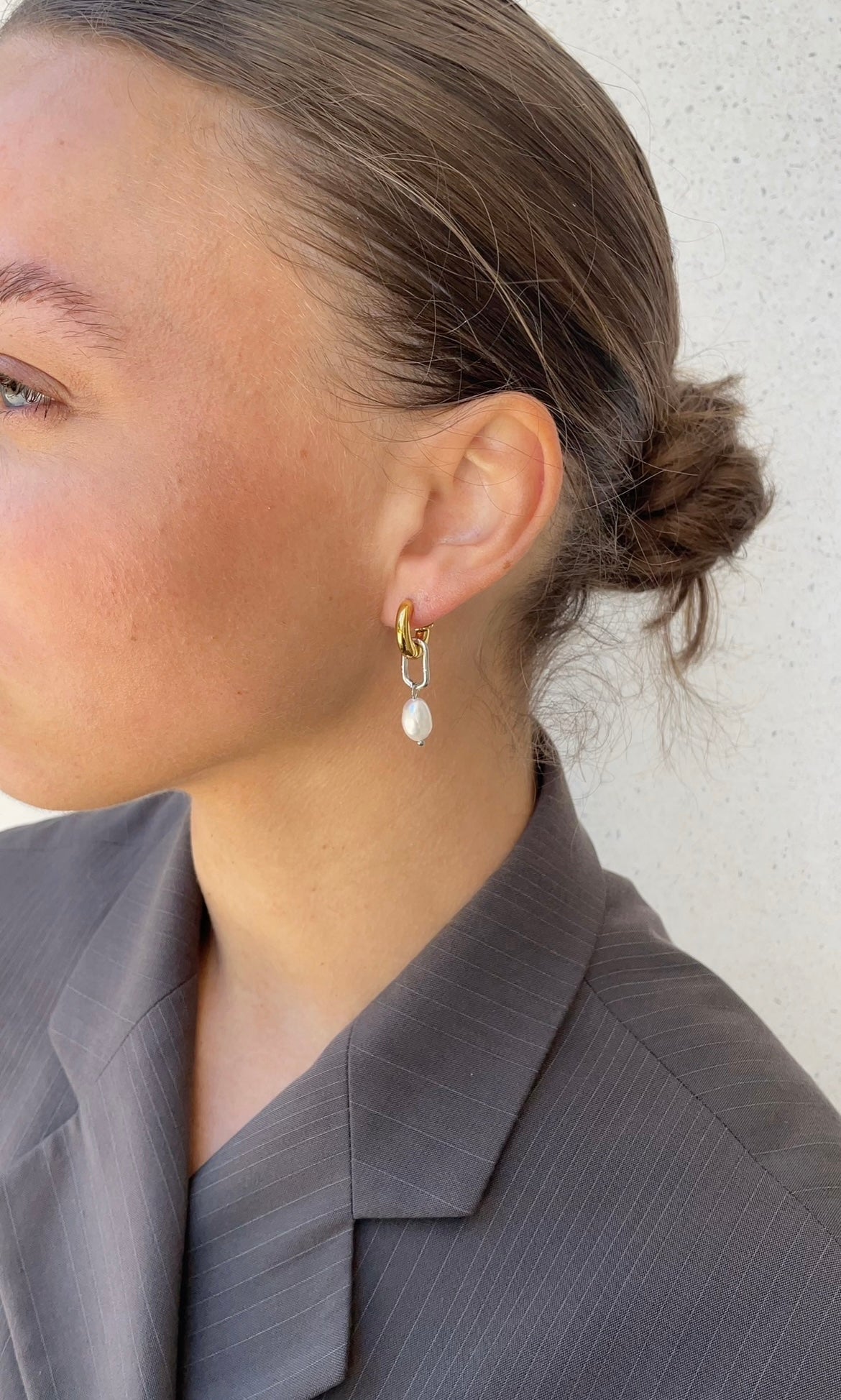 Boucles D'Oreilles Asymmetric Circle