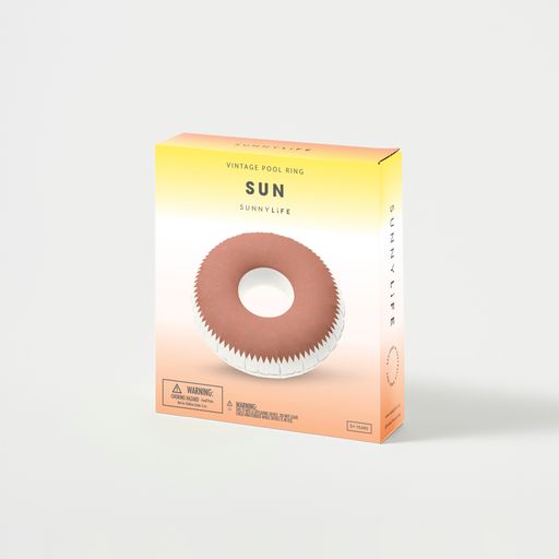 Bouée Luxe Sun Adulte - Terracotta Et Ecru