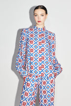 La Chemise Darline Léo Géo Blue