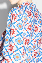 La Chemise Darline Léo Géo Blue