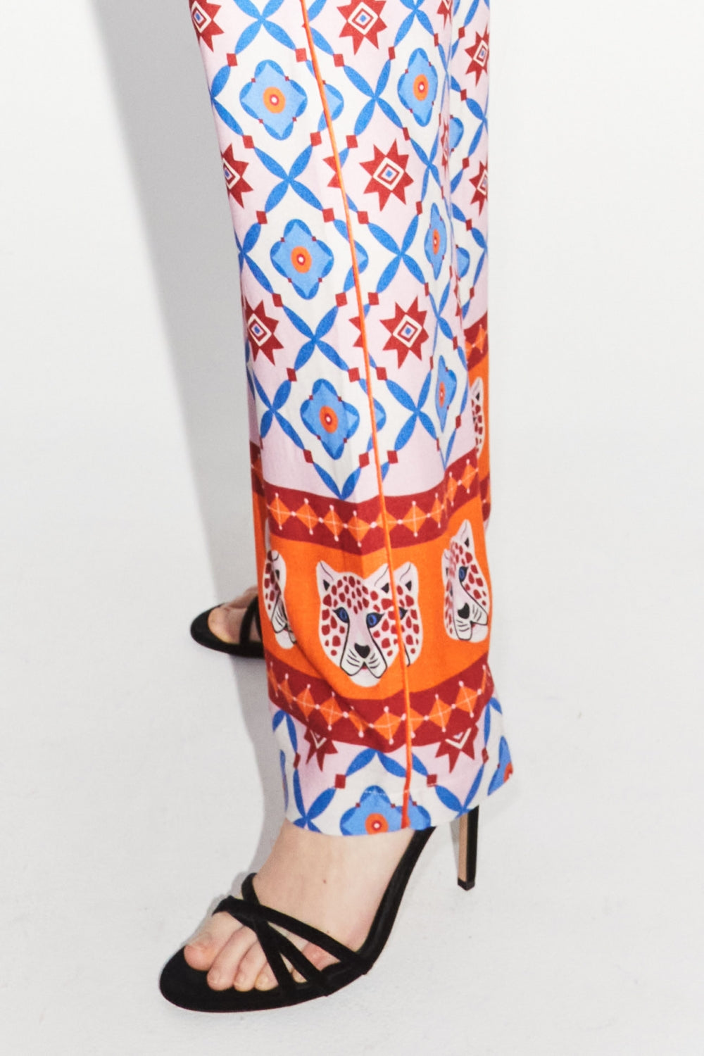 Le Pantalon Tracy Léo Géo Blue