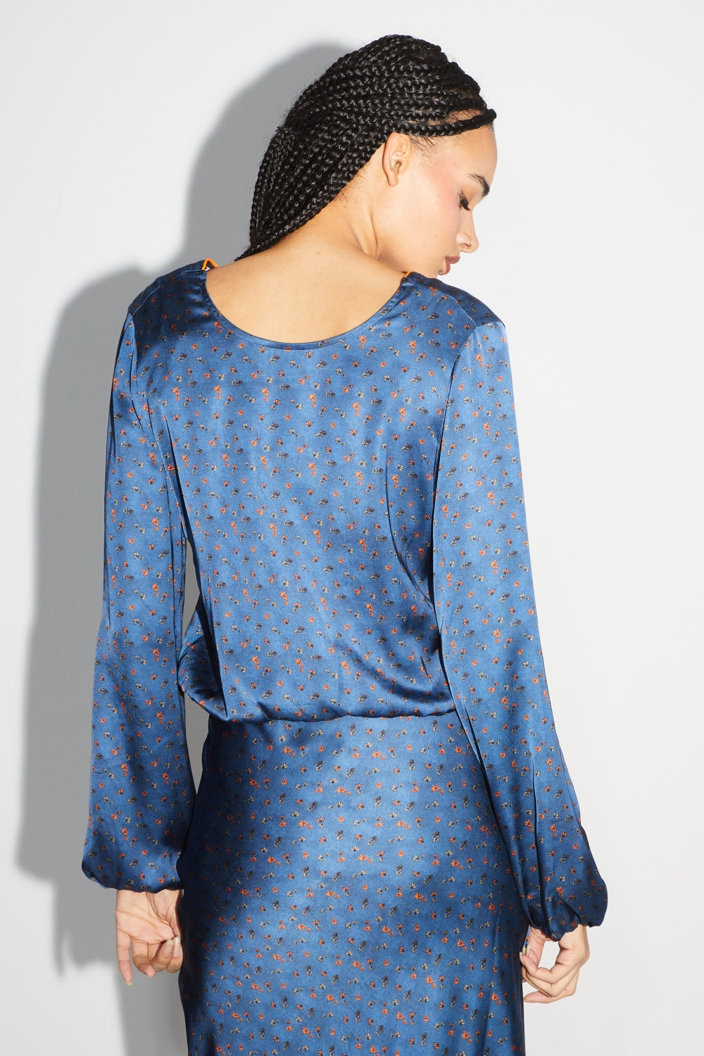 La Blouse Daisy Cache Coeur Réversible Halo Blue