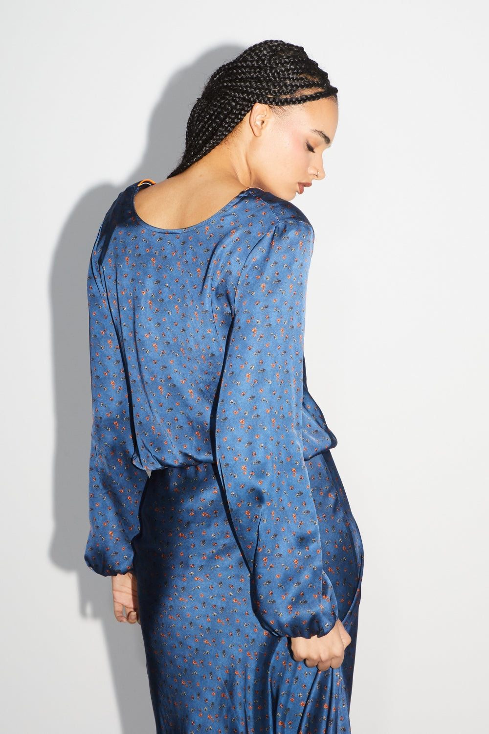 La Blouse Daisy Cache Coeur Réversible Halo Blue