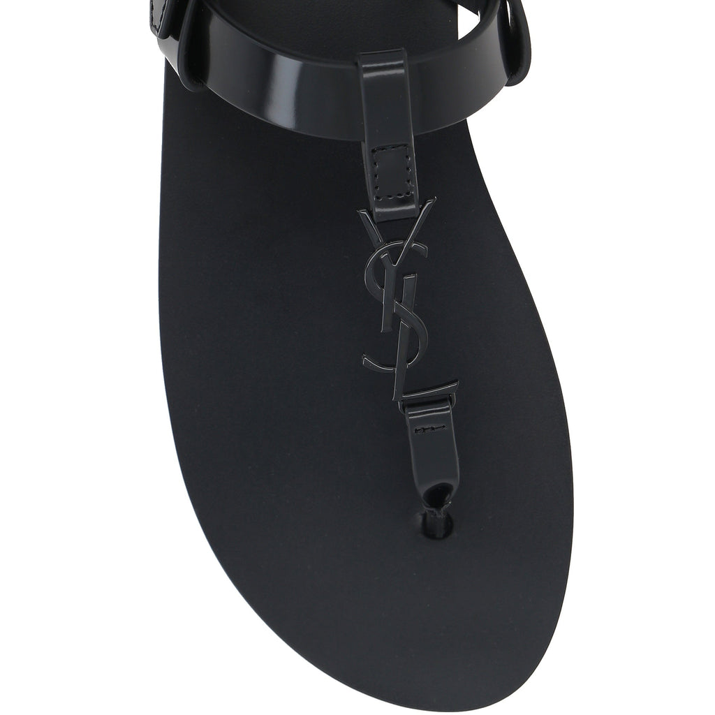 Sandales - Saint Laurent Cassandre 05 Flat - Black