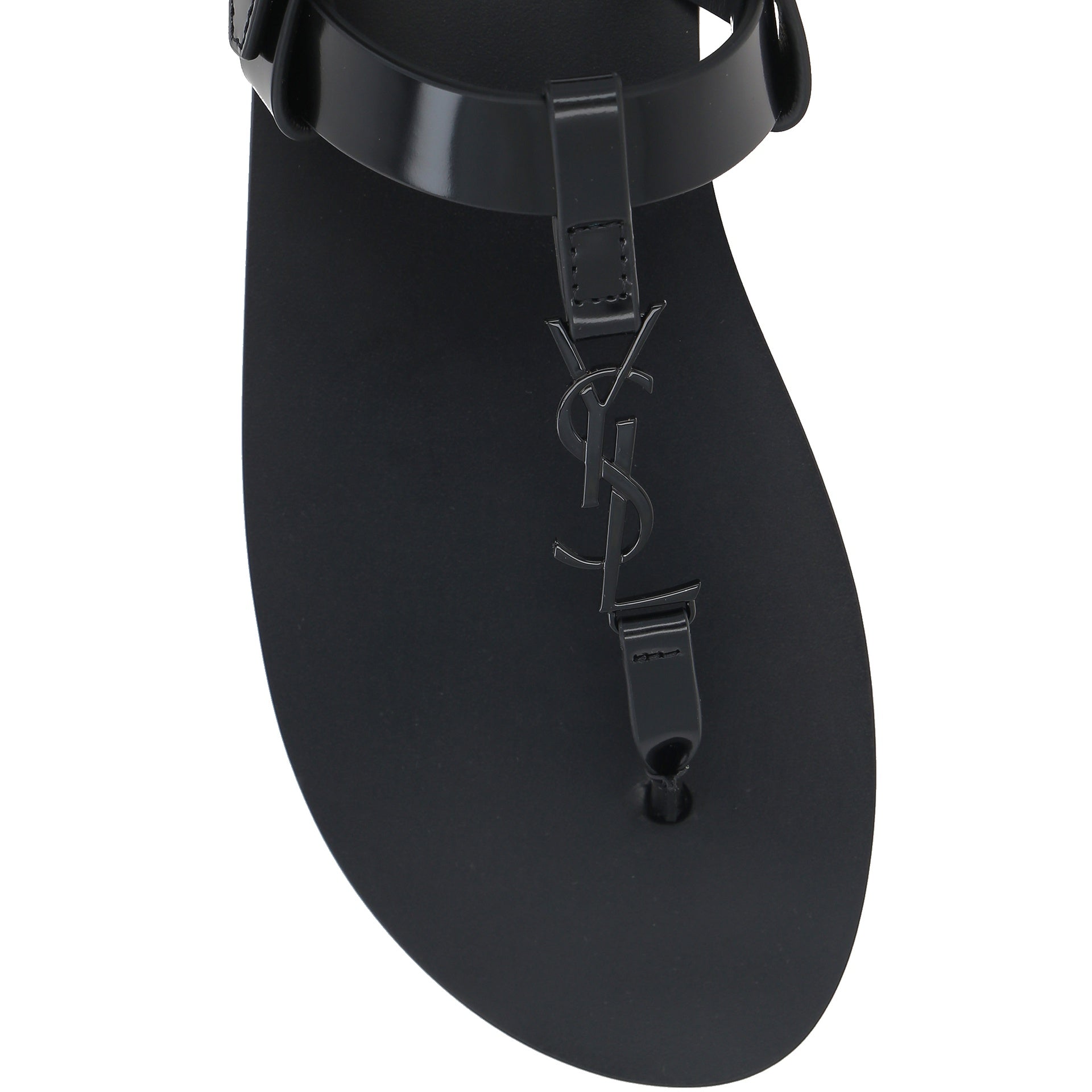 Sandales - Saint Laurent Cassandre 05 Flat - Black