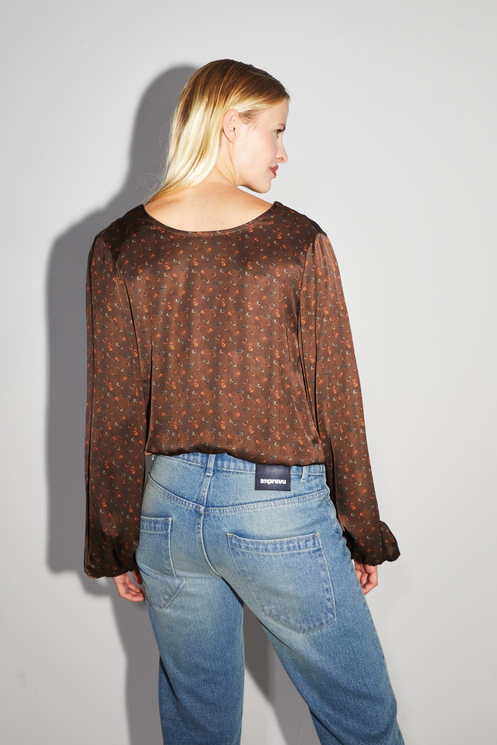 La Blouse Daisy Cache Coeur Réversible Halo Chocolat