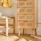 Miya - Chiffonnier 5 Tiroirs - Rotin Naturel