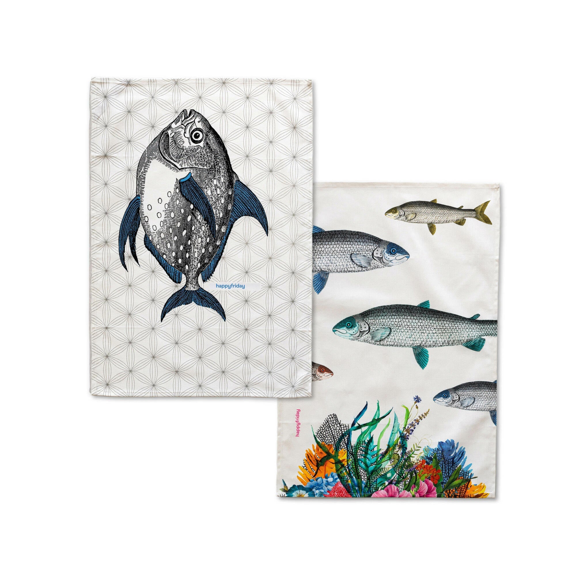 Torchon (2 Pièces) Fish - Multicolore