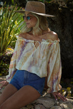 Blouse Col Bardot Angella - Pastel