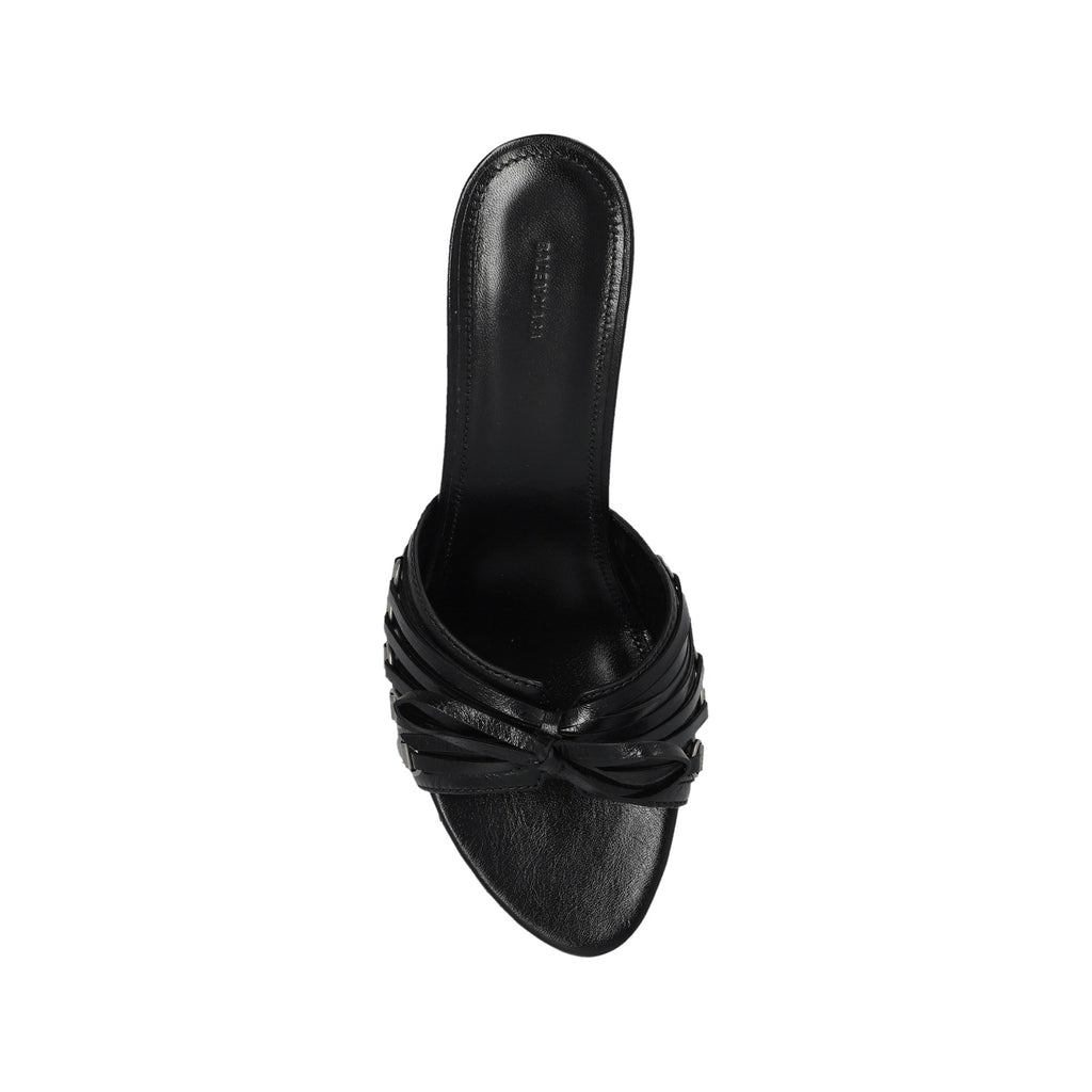 Sandales - Balenciaga Cagole 70 Leather - Black
