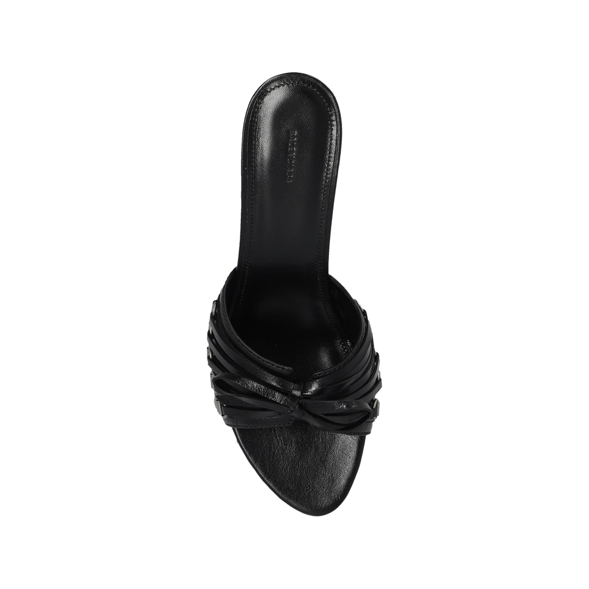 Sandales - Balenciaga Cagole 70 Leather - Black
