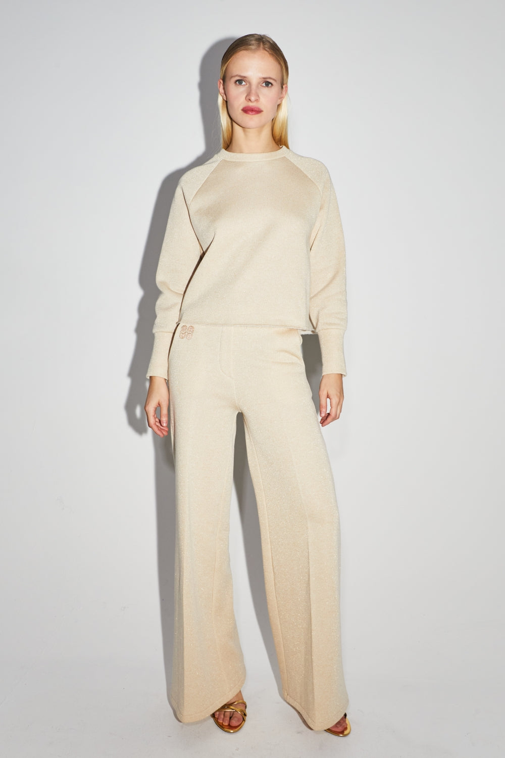 Le Sweatshirt Sofia Jersey Lurex Beige