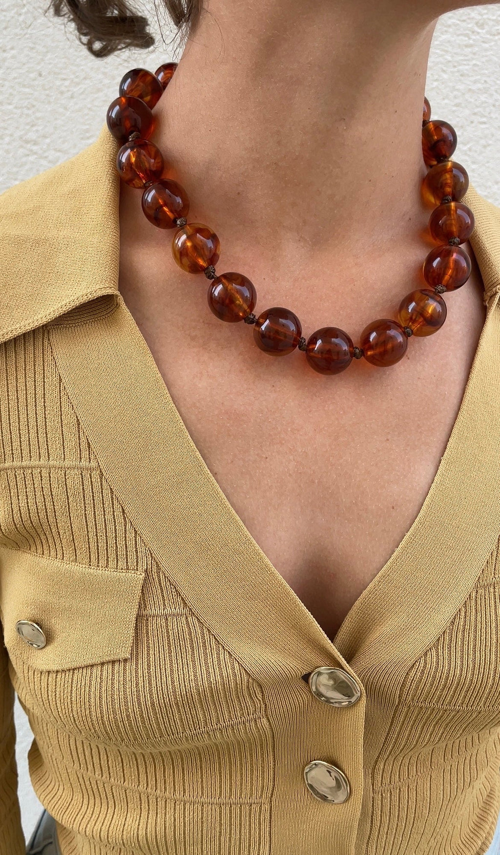 Collier Terracotta Pearl