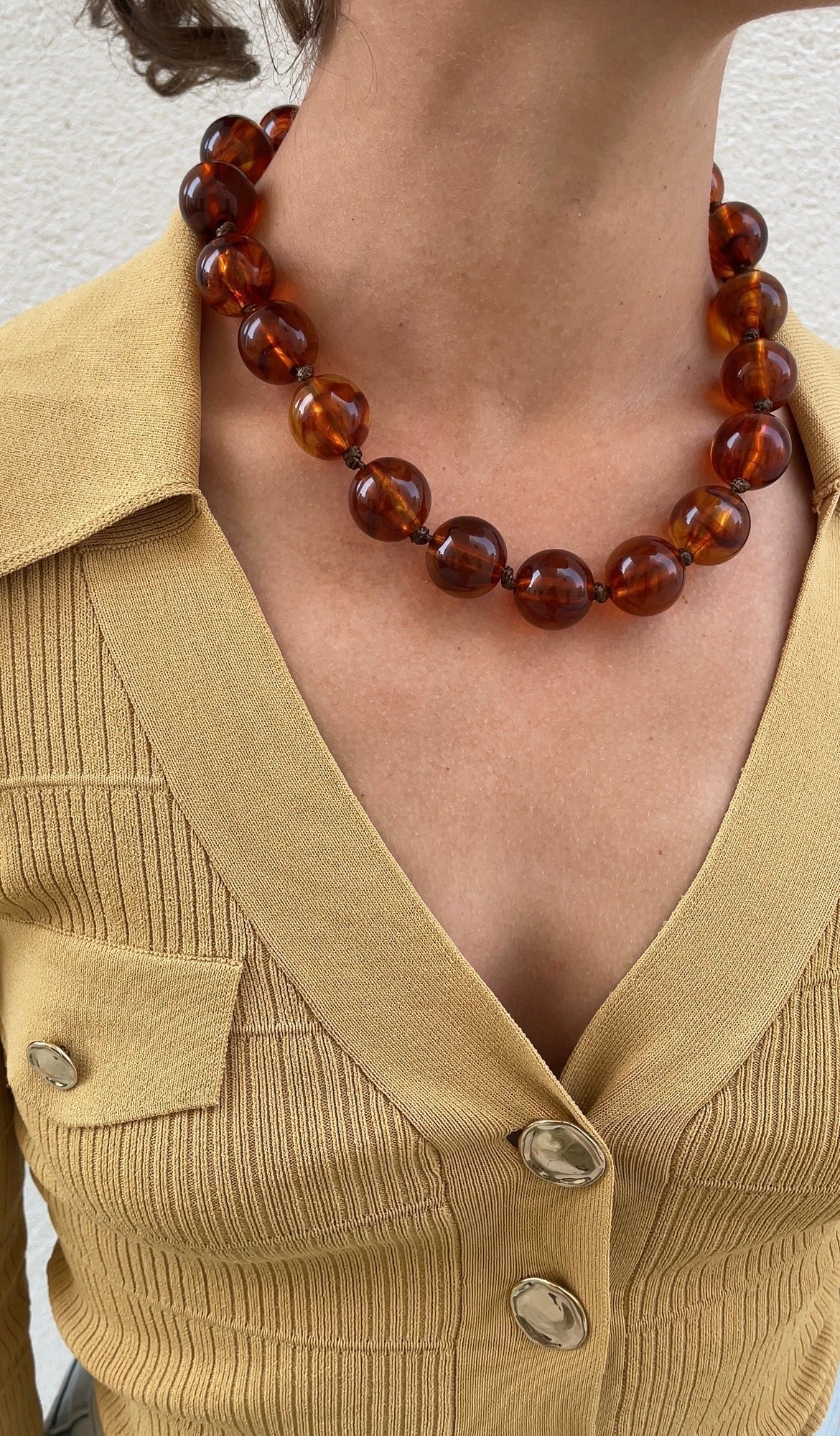 Collier Terracotta Pearl