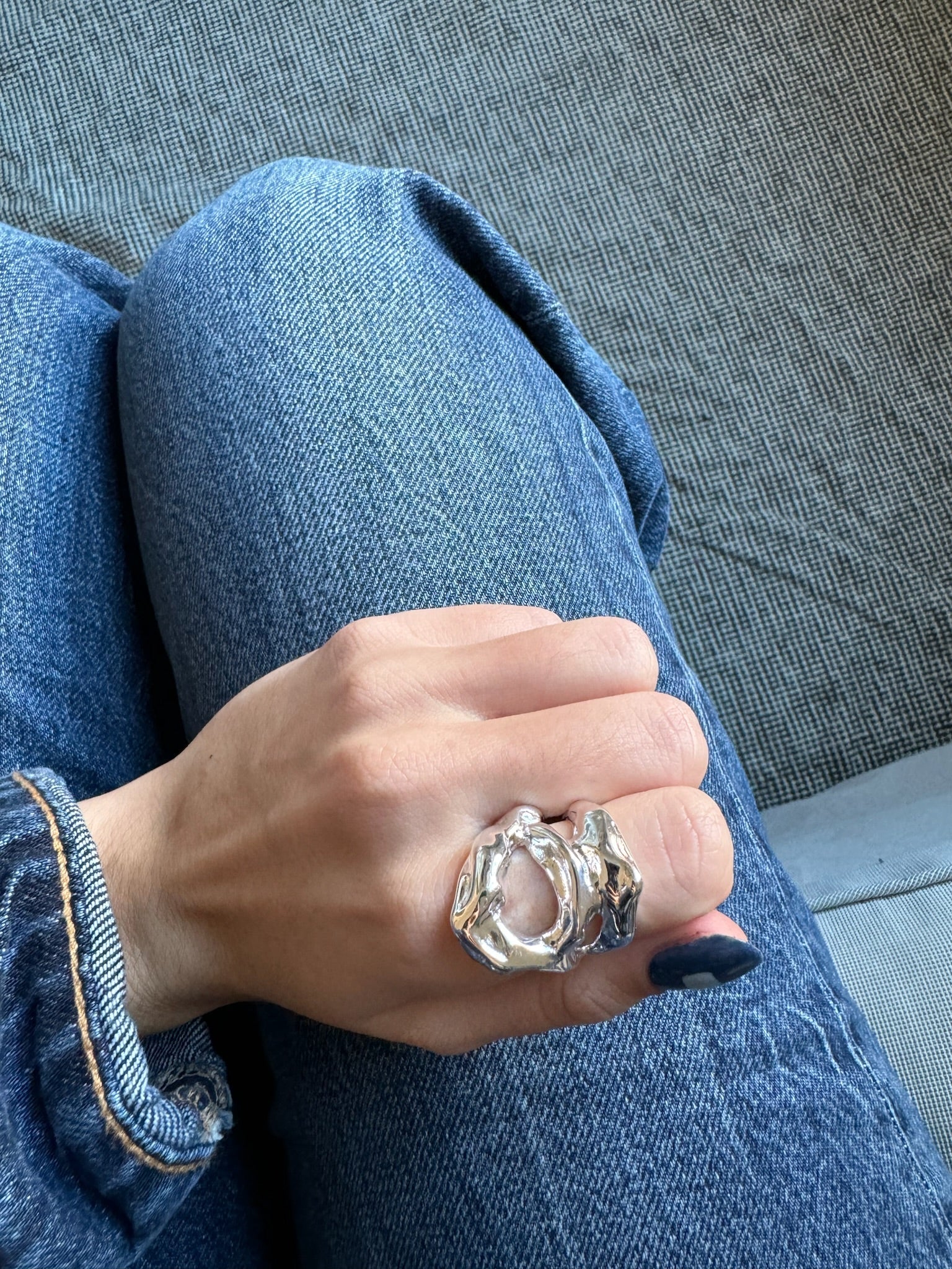 Bague Volcán Plata