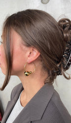 Boucles D'Oreilles Asymmetric Pearl