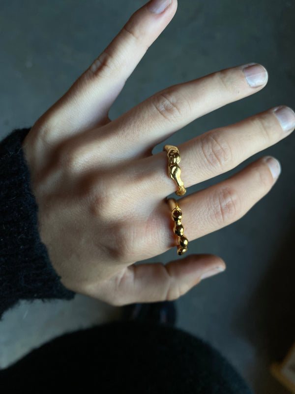 Bague Wave 003 - Vermeil