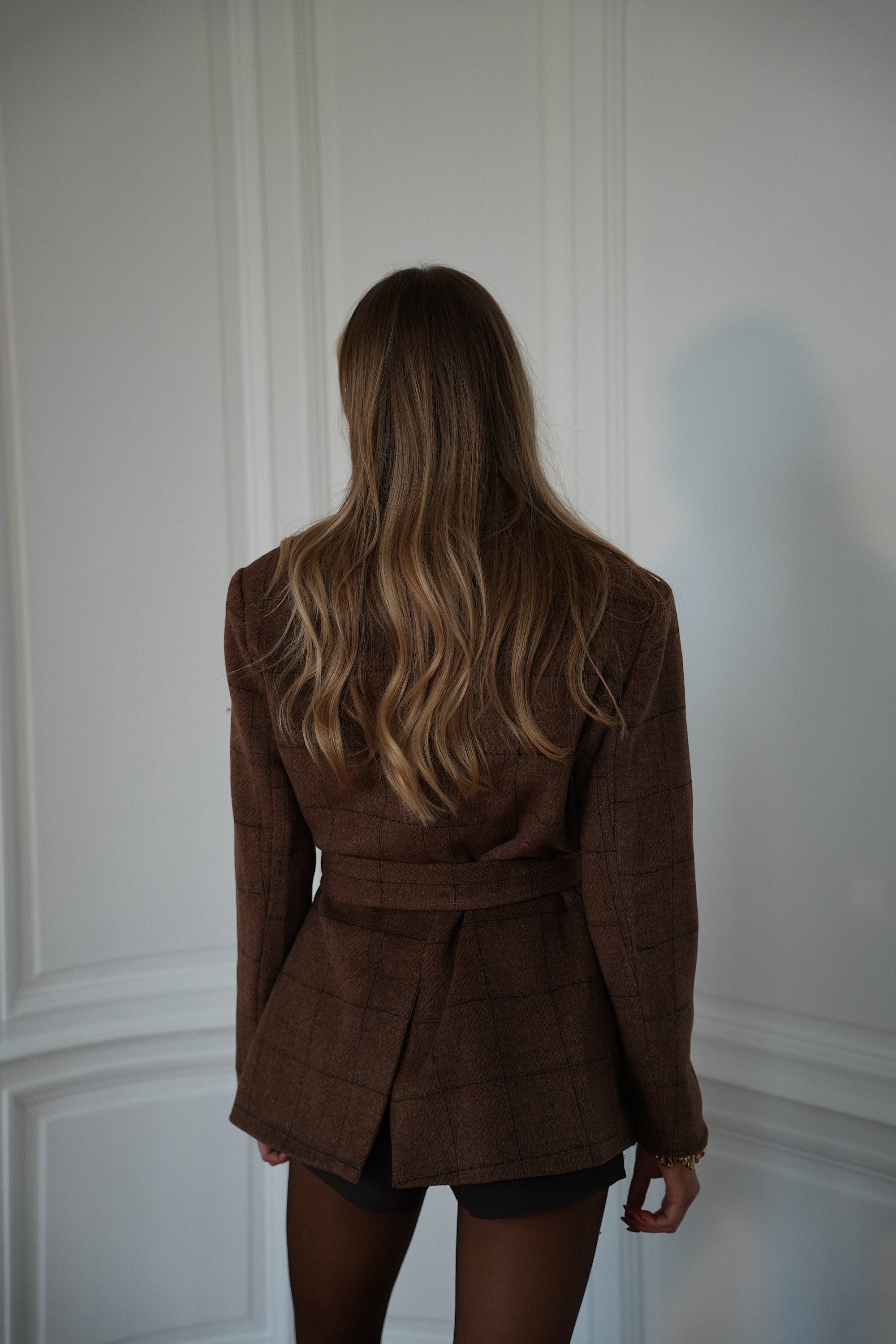 Veste Blazer En Laine Olivia - Marron