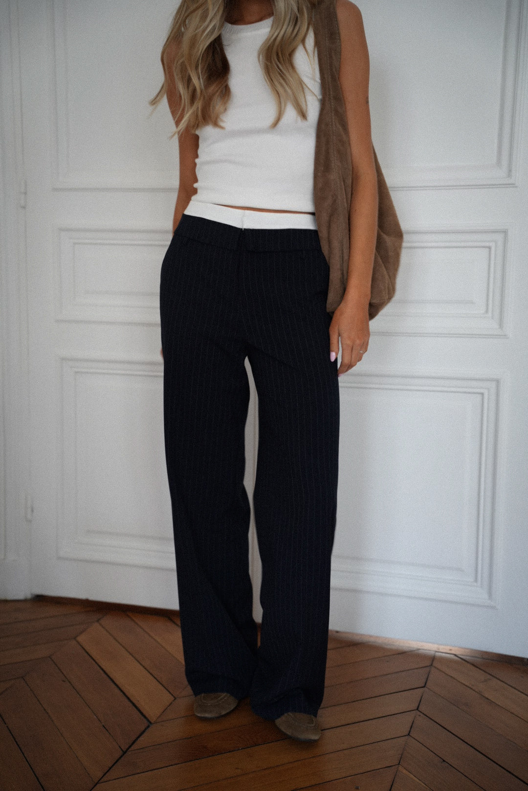 Pantalon Rayé Honoryne - Marine