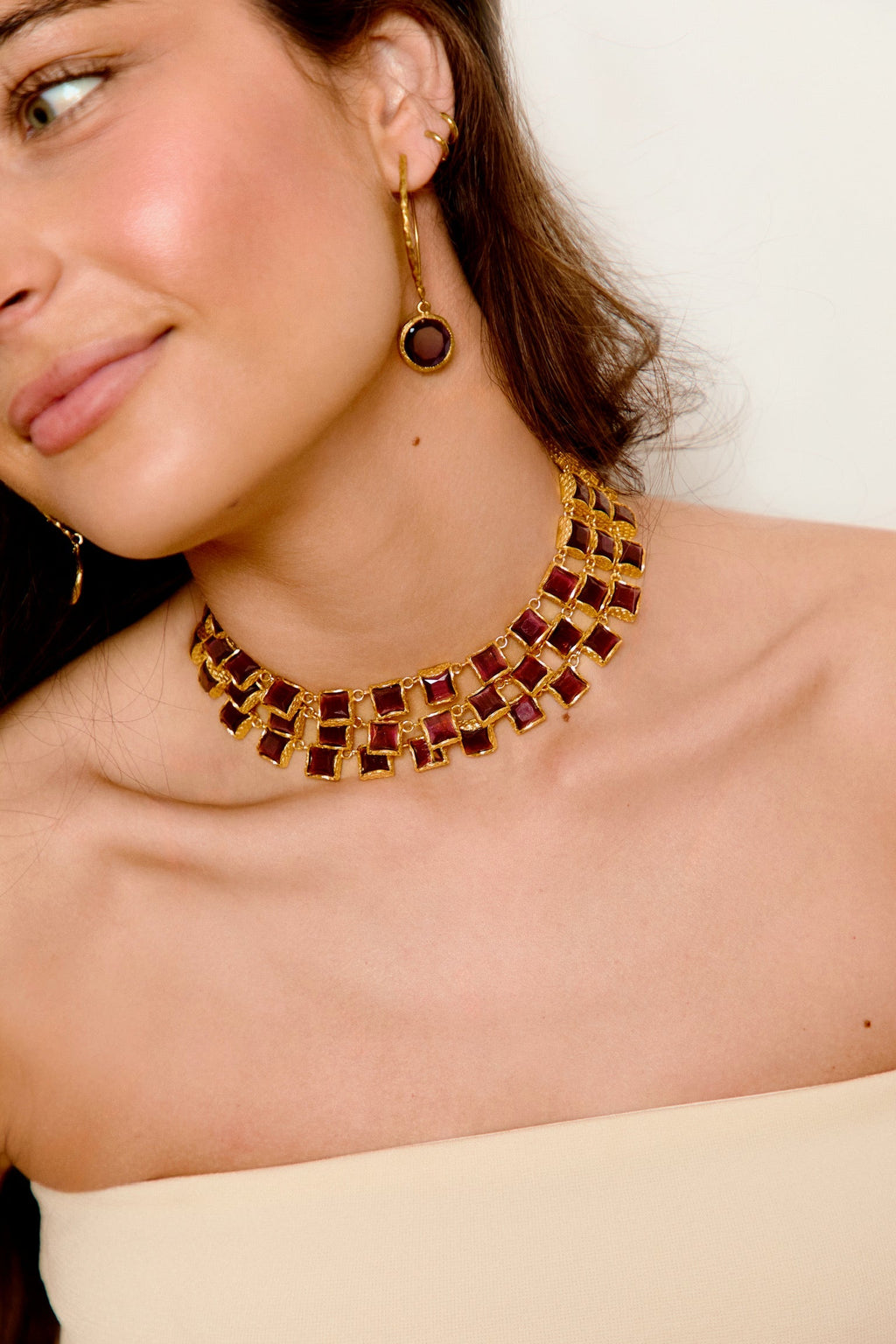 Boucles D'Oreilles Garnet