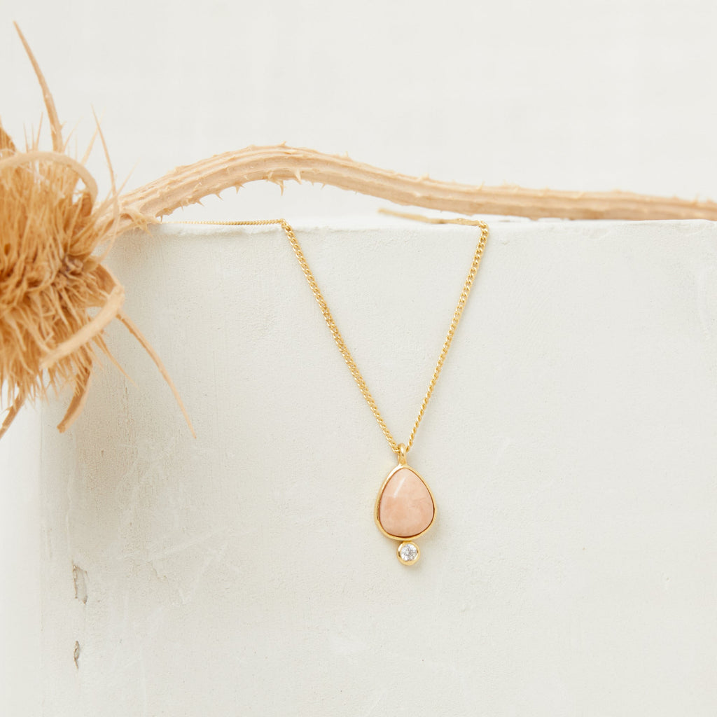 Collier Simona - Amazonite Orange