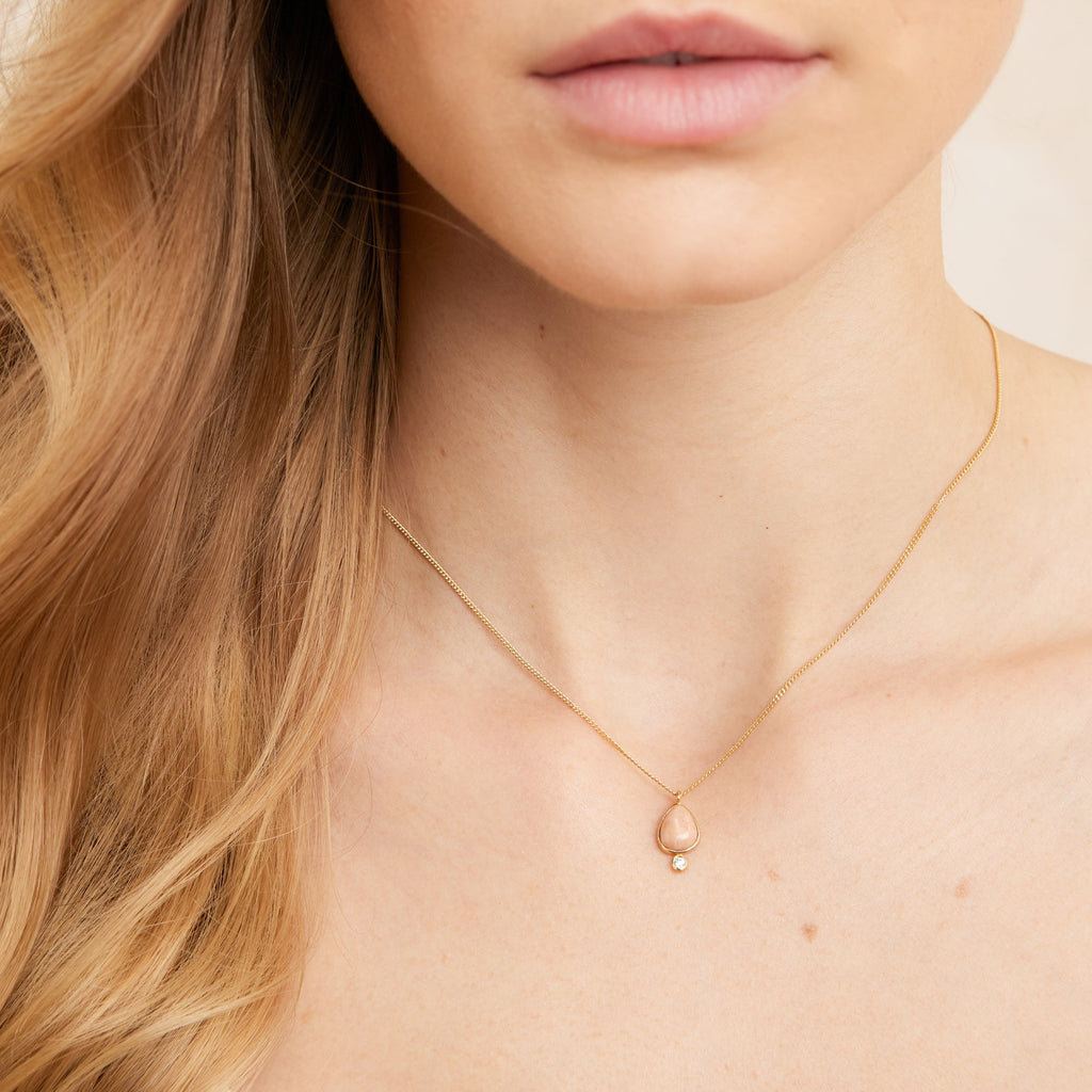 Collier Simona - Amazonite Orange