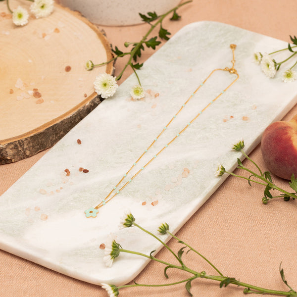 Collier Magnolia - Opaline