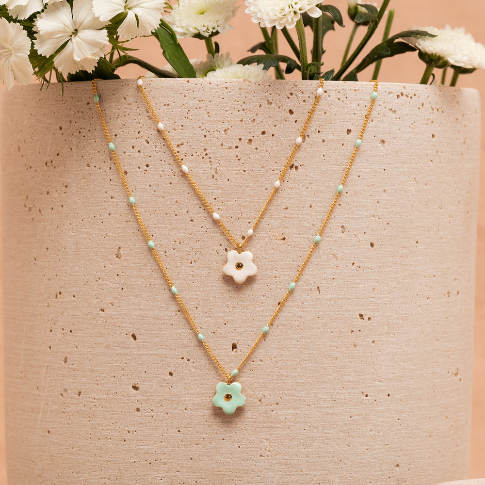 Collier Magnolia - Opaline