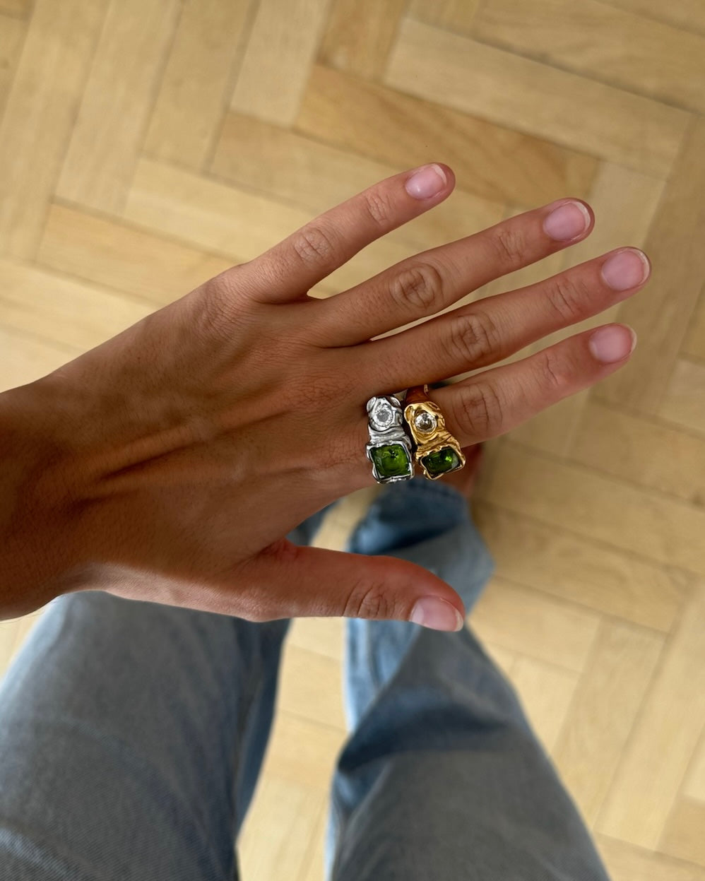 Bague Efímero Plateado