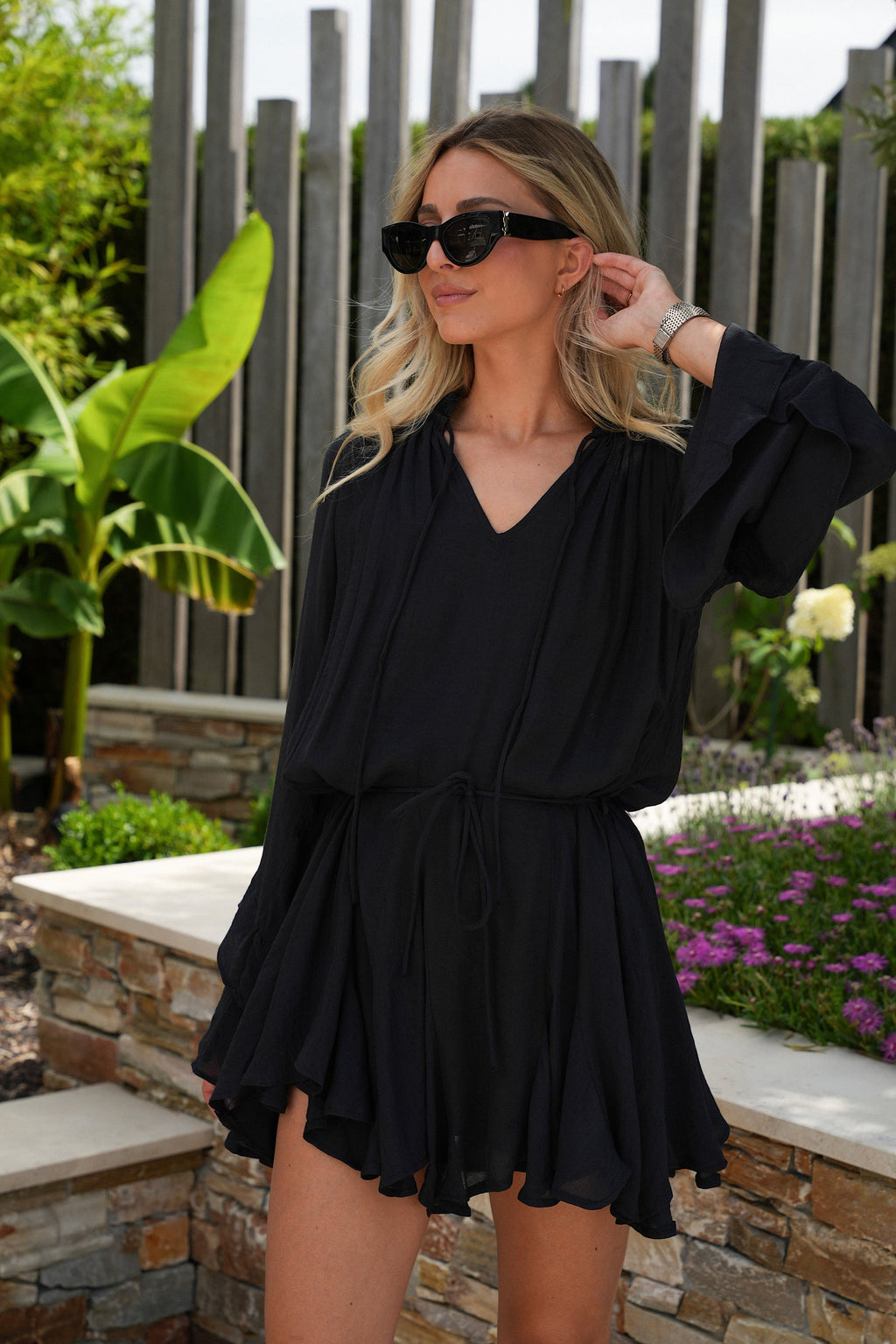 Robe Ceinturée Vanina - Noire