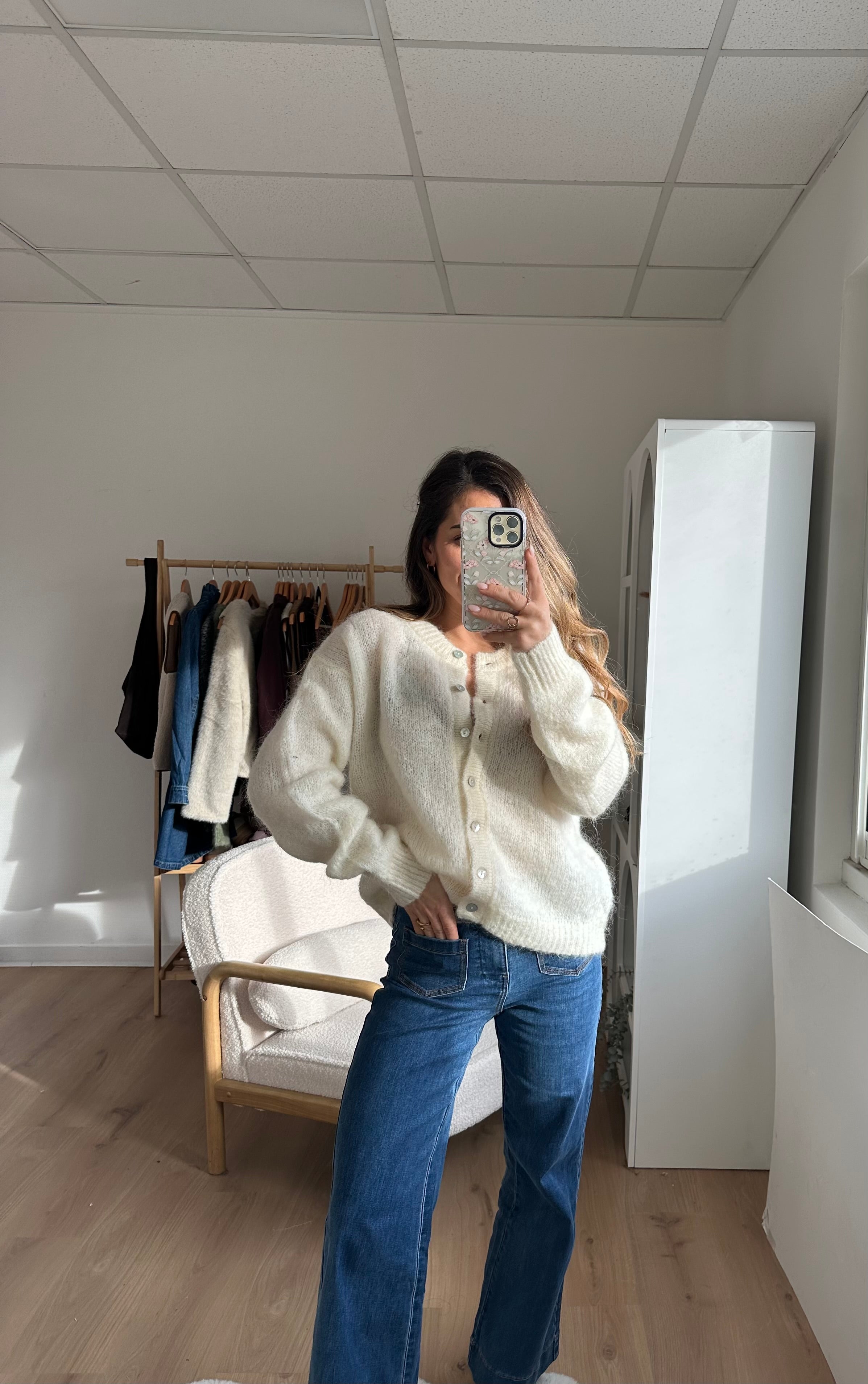 Cardigan Garance Écru